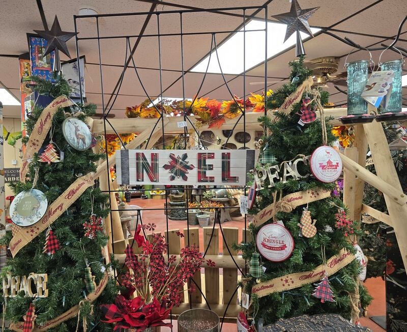 Danchris Nursery, 1000 Bernstein St., is one of the 22 businesses participating in the Streator Chamber of Commerce's Christmas in July. They also have put out a seasonal display to get in the spirit.
(Photo credit: Derek Barichello)