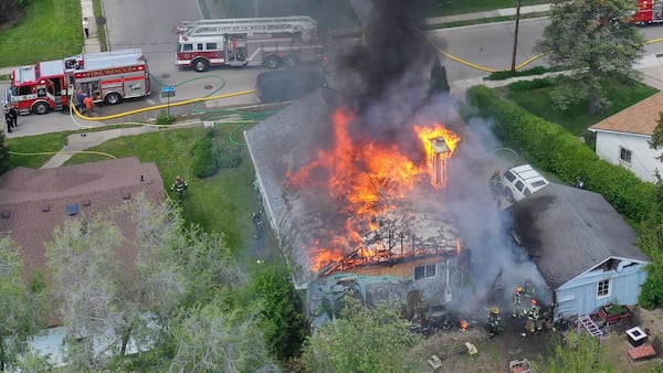 Photos: House fire engulfs home in Peru