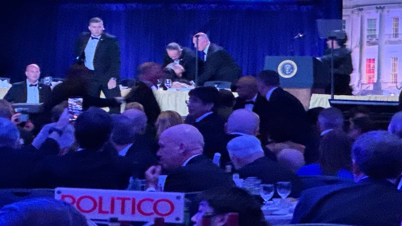 Shots fired as gunman charges toward ballroom at White House correspondents’ dinner. Trump unharmed