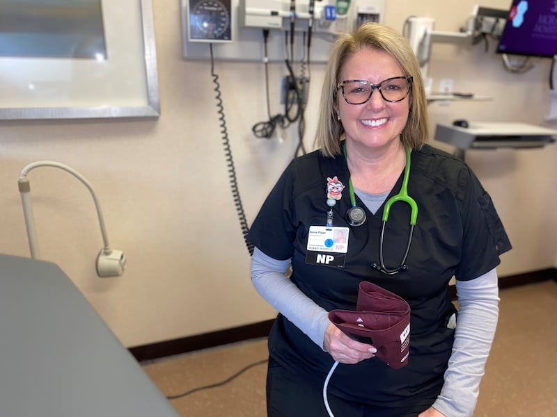 Anna Piper, advanced practice RN, provides urgent care services at Morris Hospital Ridge Road Campus in Channahon.