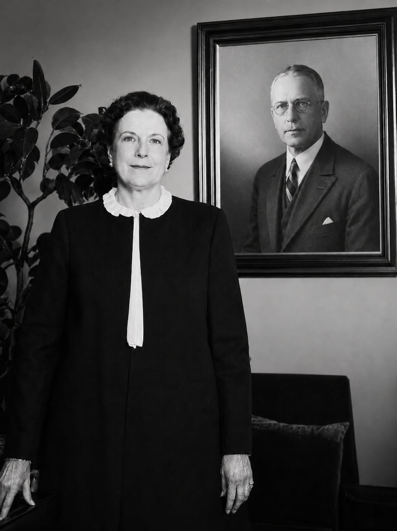 The Gentle Lady of Steel: Lucile Reynolds Ralston (is shown with the portrait of her husband, John Gould Ralston.