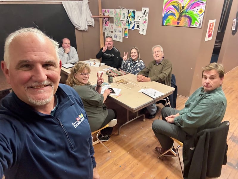 The initial relaunch meeting of the DeKalb Area Arts Council saw several people in attendance in this undated photo.