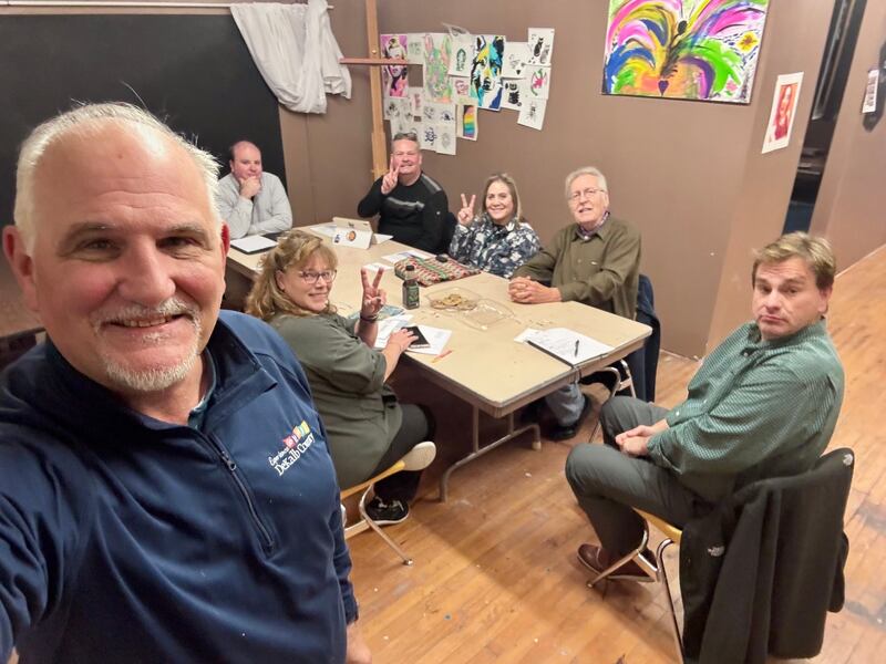 The initial relaunch meeting of the DeKalb Area Arts Council saw several people in attendance in this undated photo.