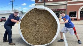 Mt. Morris StrawFest ends with bale races, music and sculpture winners