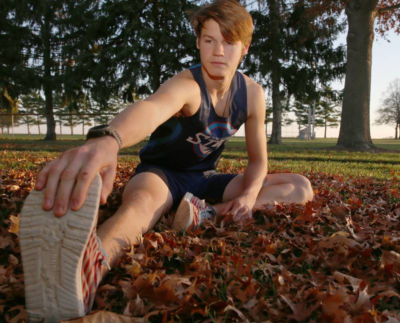 Bureau Valley's Elijah House is the boys cross country runner of the year.