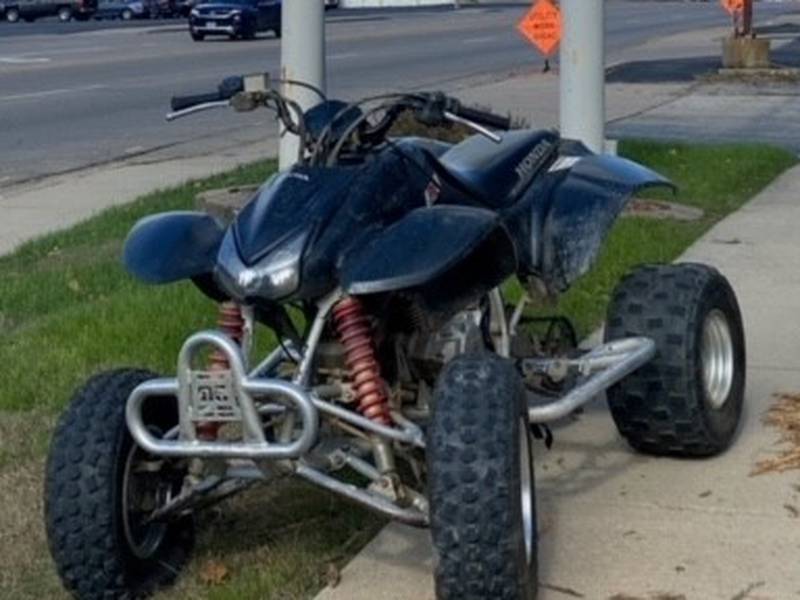 The Streator Police Department said an ATV crashed on the 1400 block of North Bloomington Street on Tuesday, Oct. 24, 2023. Police said they will issue tickets and impound illegal vehicles.