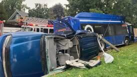 Two freed from SUV that collided with Pace bus Friday in Joliet