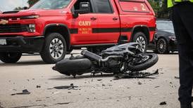Man hospitalized after Cary motorcycle crash