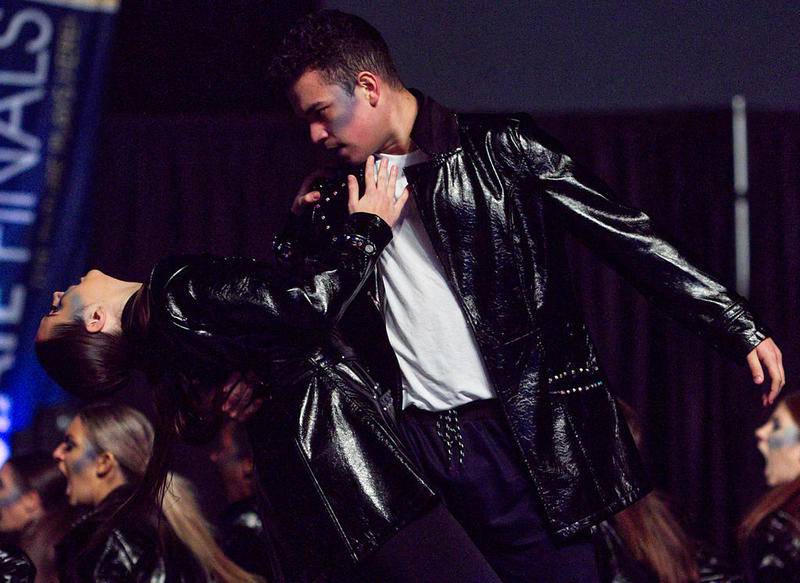 Members of the Huntley Dance Team perform at the IHSA Competitive State Dance Finals on Saturday. The Red Raiders finished 5th in this year's Class 3A competition.