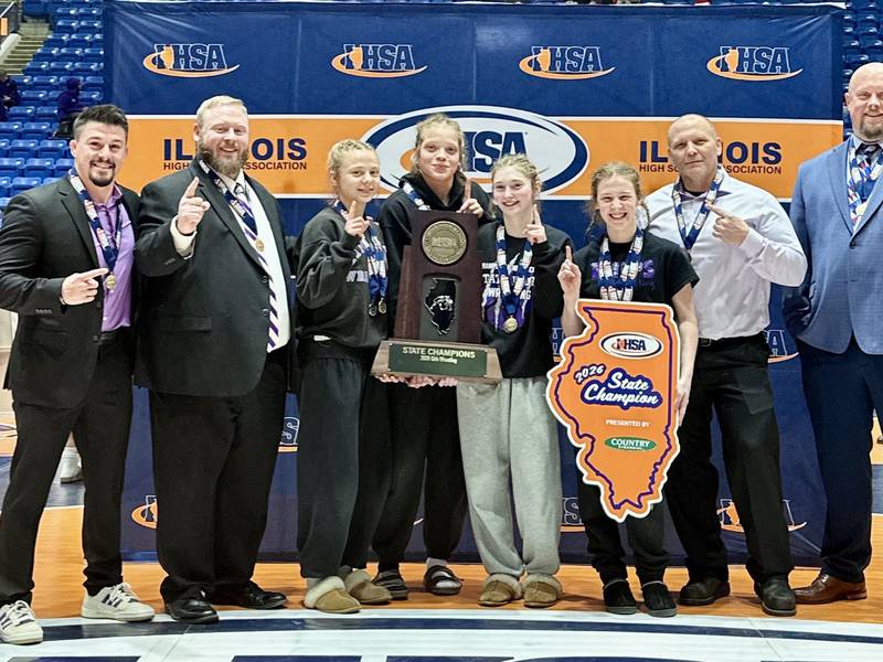 Hampshire wins team title, Huntley’s Janiah Slaughter takes 1st at IHSA state girls wrestling finals