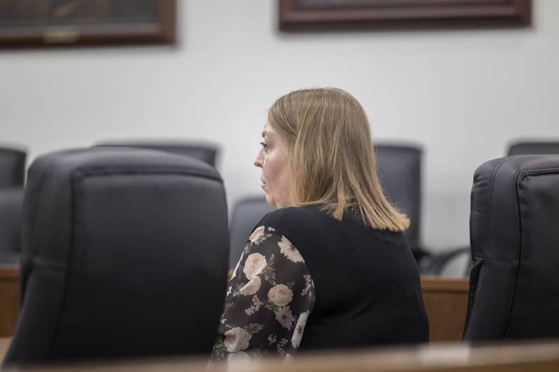 Kristin Kisich appears in Lee County Circuit Court on Wednesday, Feb. 4, 2026. Kisich pleaded guilty to leaving the scene of a motor vehicle accident in the 2023 death of Patrick Yocum.