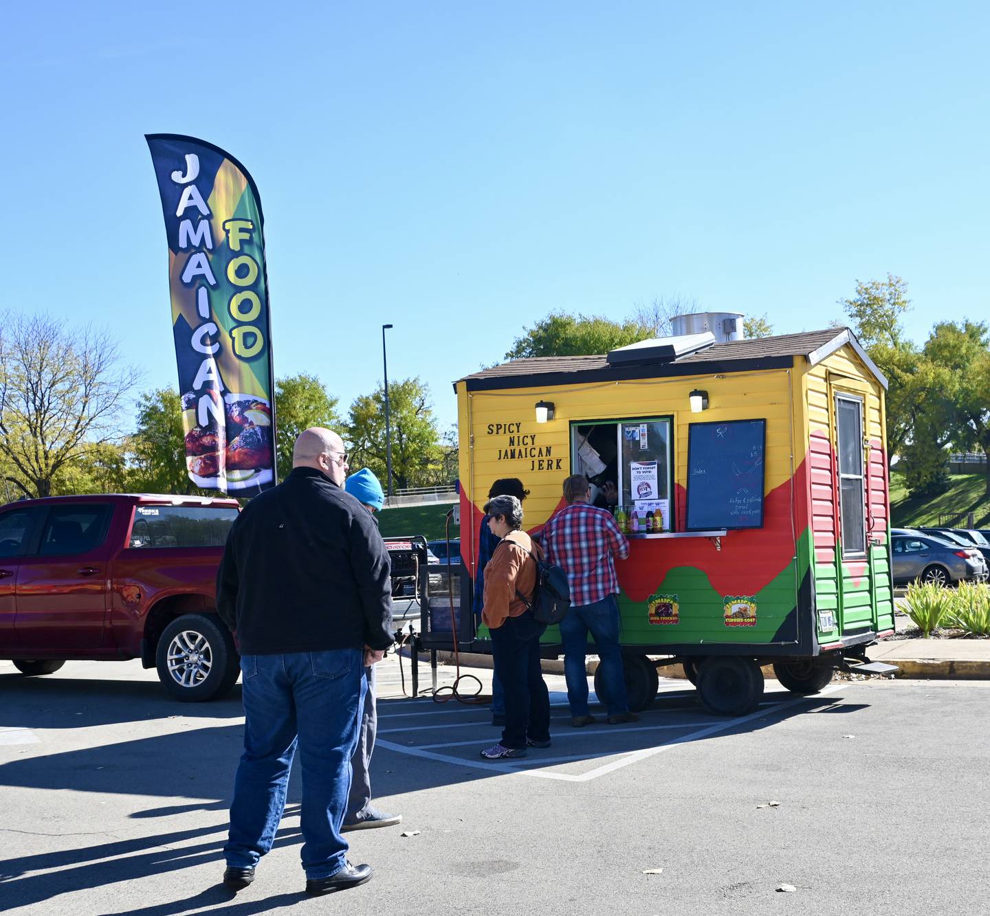 A line forms at Spicy Nicy during Sunday, Oct. 22 inaugural Battle For The Basket.