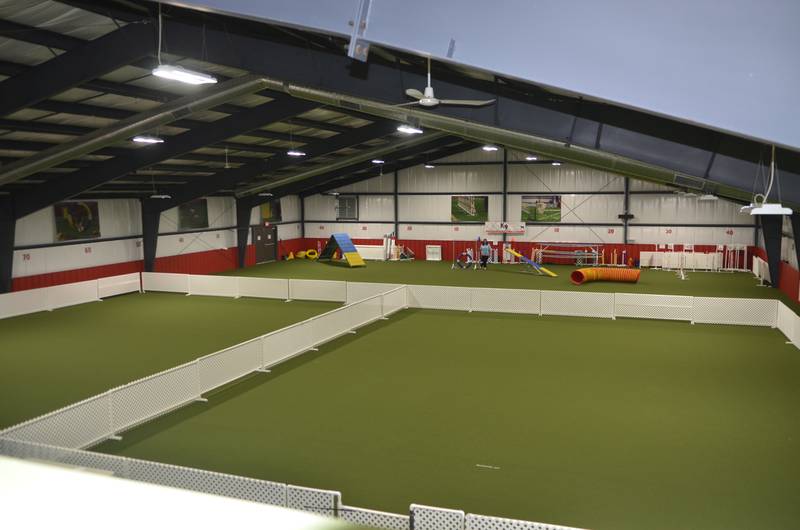 The Granny Rose K-9 Enrichment Center is a 150-by-80-foot facility where animals take part in shows and shelter animals can stretch out and run. It is located next door to the Granny Rose Animal Shelter at 613 River Lane, Dixon.