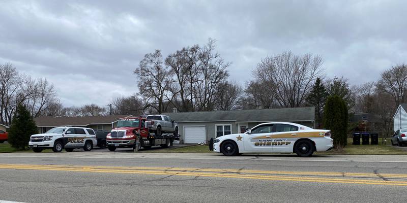 The McHenry County Sheriffs Office warned of “heavy police activity” the morning of Thursday, April 7, 2022, near the 1400 block of Chapel Hill Road in McHenry.