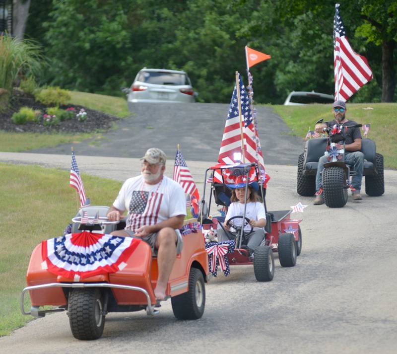 The 7th Annual Grand Detour Golf Cart Parade was held Sunday, July 6.