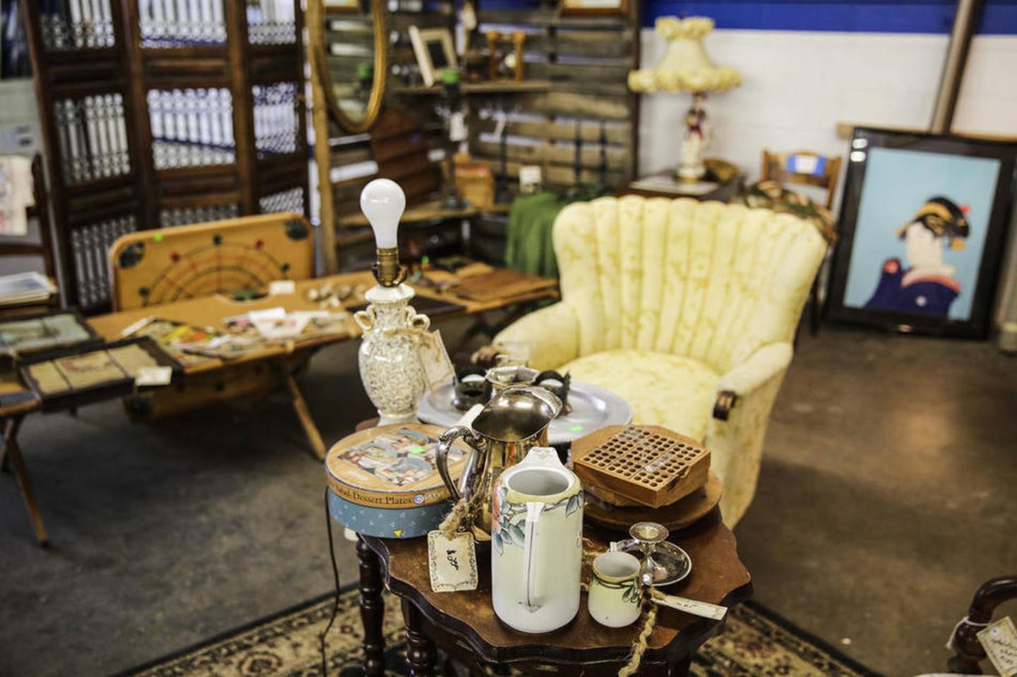 Antique items are for sale Friday at the Habitat for Humanity ReStore in Joliet.