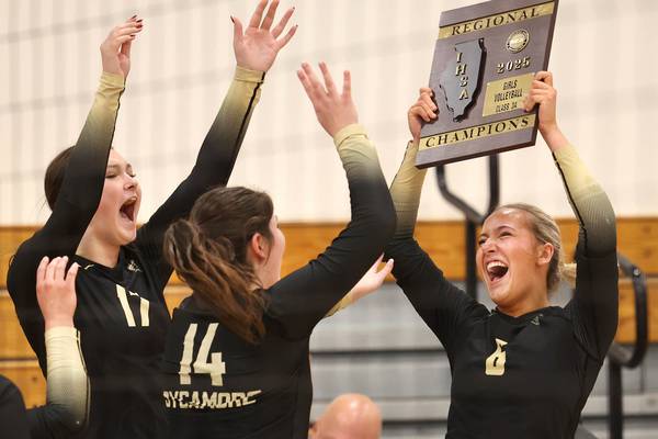 Photos: Sycamore, Dixon volleyball vie for Class 3A Rochelle Regional championship