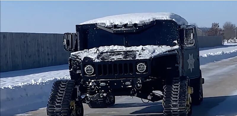 The Kendall County Sheriff's Office used its snowcat Sunday morning to rescue a motorist who became stranded and was running low on fuel on Creek Road near Galena Road, just north of Plano. The road was impassable because of significant snow drifting.