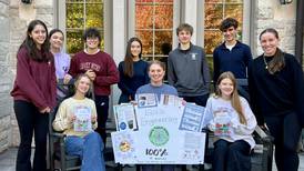 Lyons Township High School students mix all the ingredients to publish cookbook