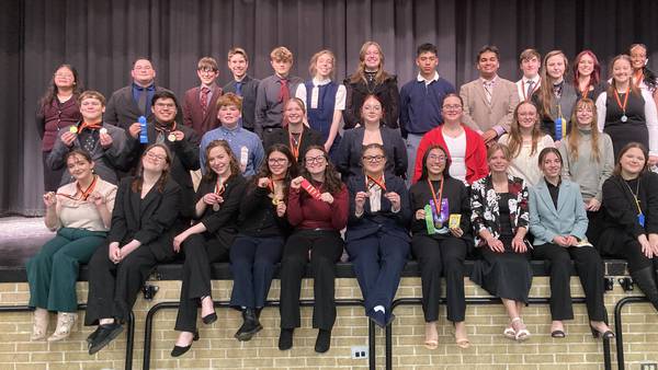 Rochelle Township High School speech team earns 1st place at United Township tournament