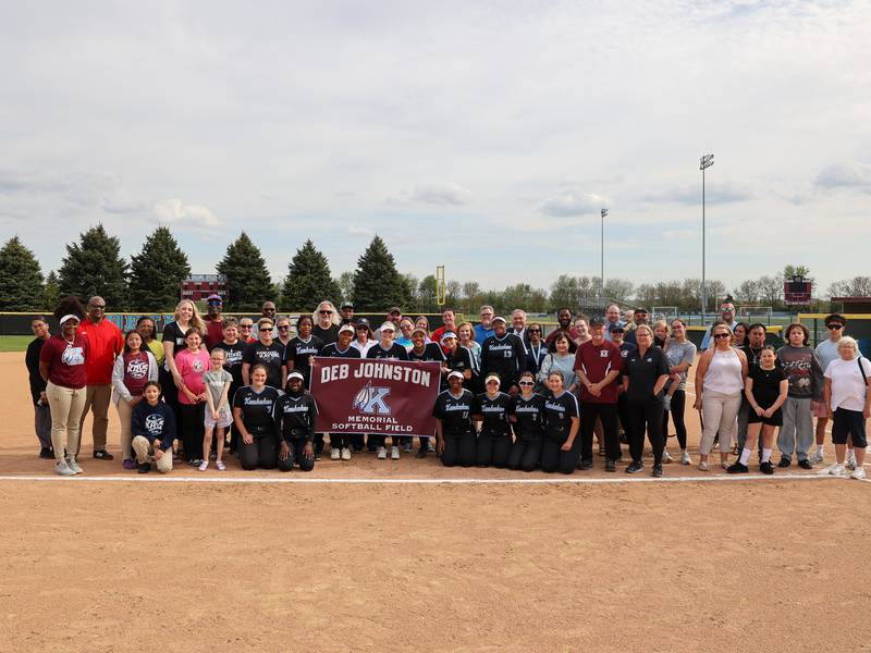 Deb Johnston memorialized with renaming of Kankakee softball field