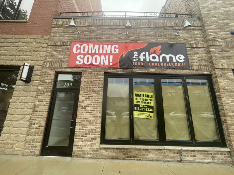 The Flame Traditional Greek Grill is shown Sept. 11, 2023 at 209 E. Lincoln Highway in DeKalb.