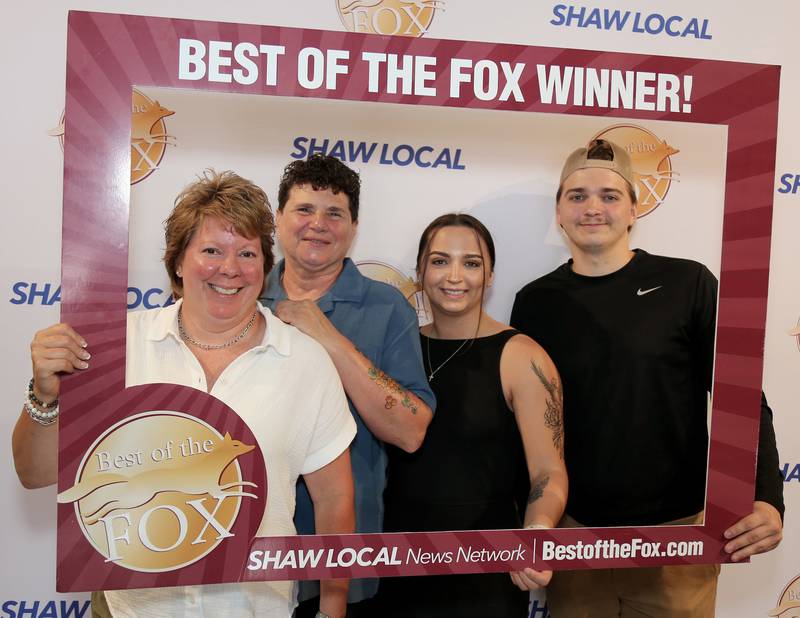 Lisa McDowell, Kim Lillis, Avery Sexton and Parker Sexton (Olde Tyme Inn) pose for a Best of the Fox photo on Wednesday, June 25, 2025.