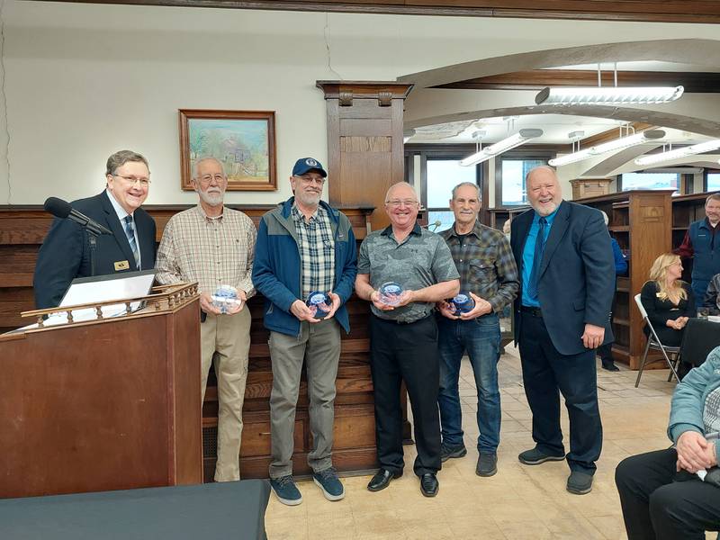 A group of veterans are presented History Heroes awards Friday, March 22, 2024.