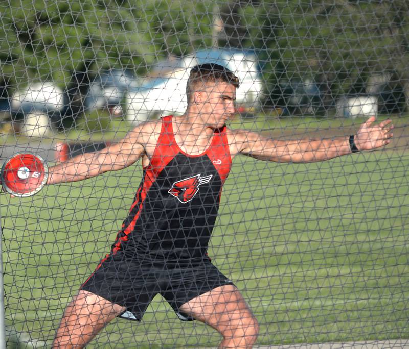 Forreston's Hunter DeWall placed second in the discus at the 1A Oregon Sectional at Landers-Loomis Field on Friday, May 23, 2025 and advanced to the state meet at Eastern Illinois University.