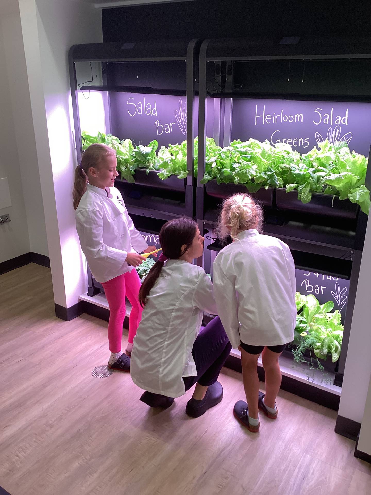 The emphasis is on using fresh, healthy ingredients in their cooking classes at Little Kitchen Academy.