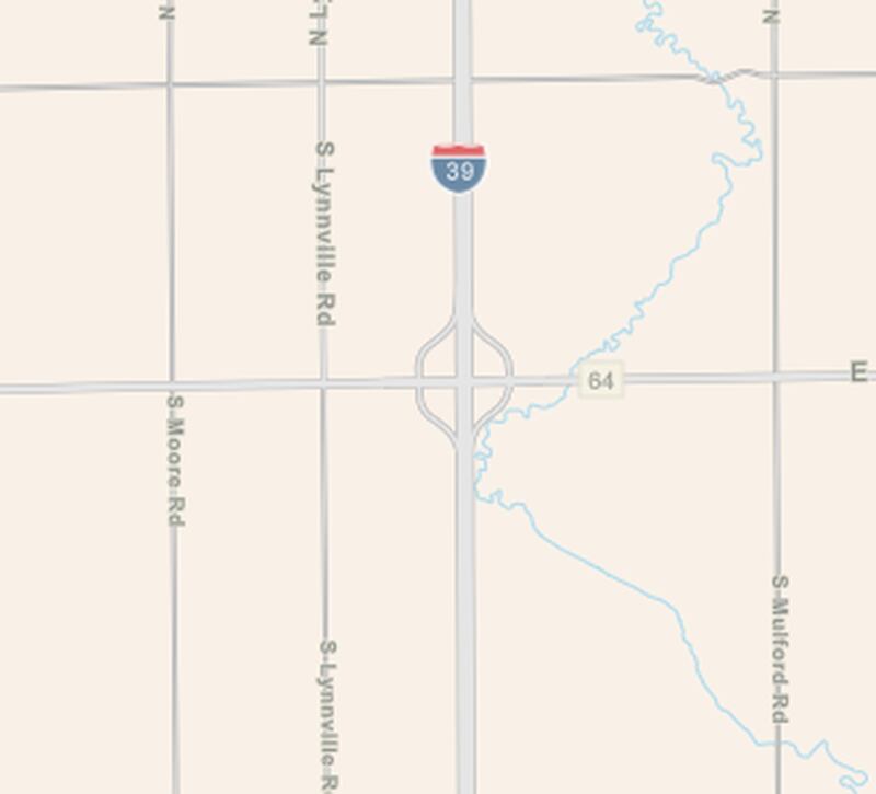 This work zone map provided by the Illinois Department of Transportation shows the approximate location of the construction planned for Interstate 39 south of the Route 64 interchange.