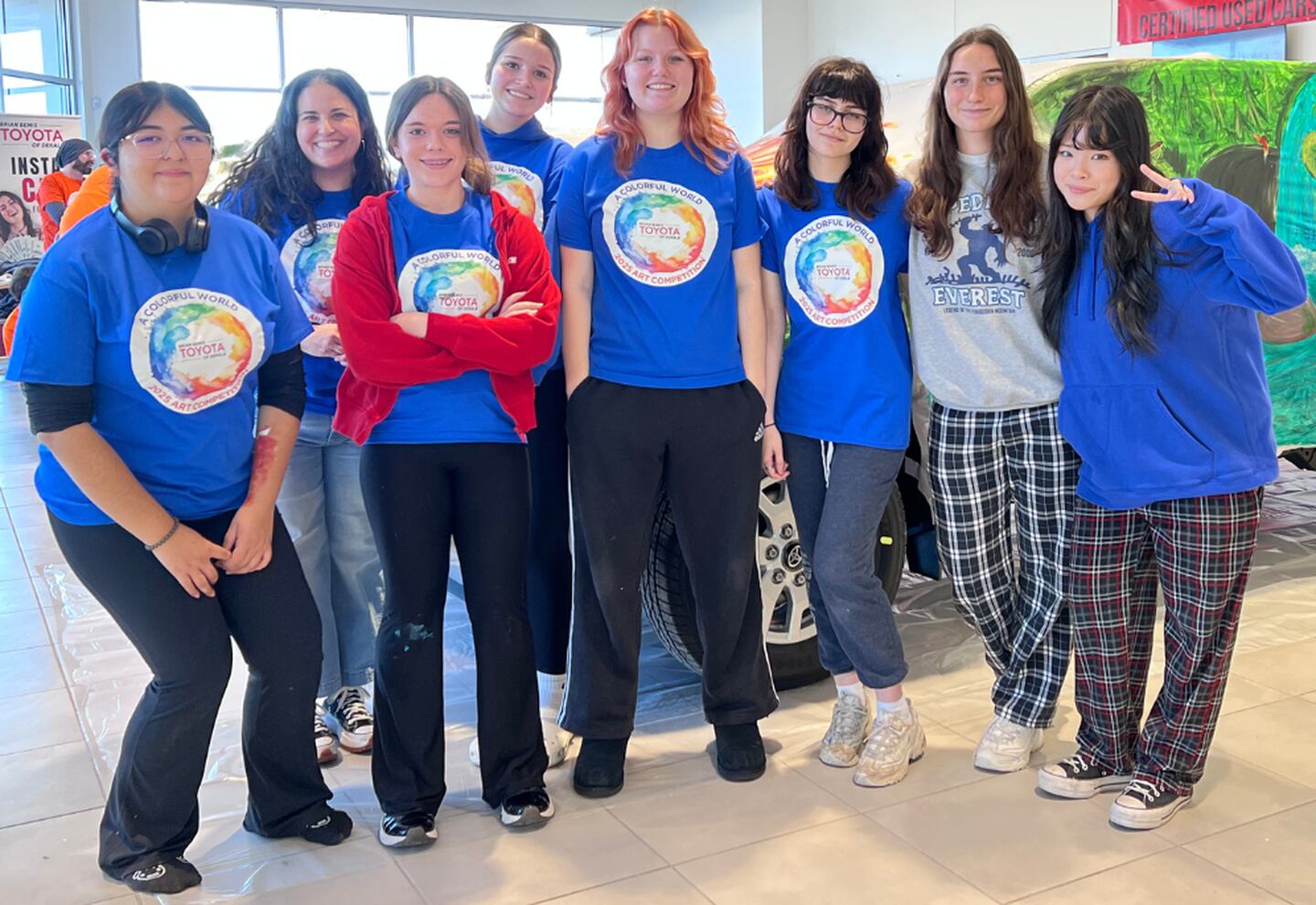 Brian Bemis Toyota of DeKalb's High School Art Competition participants