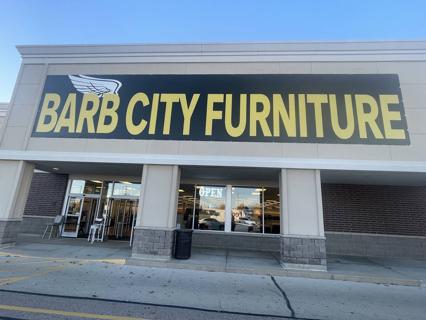 Barb City Furniture is seen Nov. 3, 2025, at its new location at 2353 Sycamore Road in DeKalb.