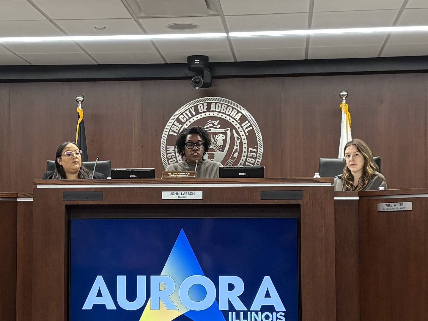 U.S. Rep. Lauren Underwood speaks during an immigration forum in Aurora Oct. 10, 2025.