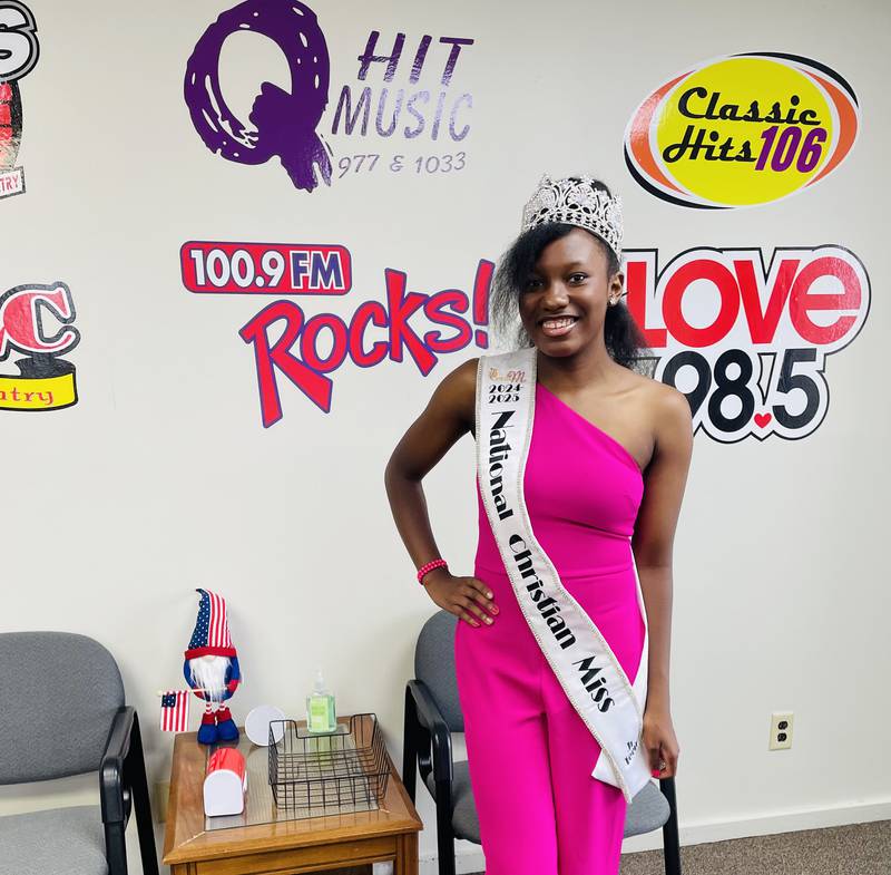 Myracle Johnson, the current National Christian Miss Jr. Teen
