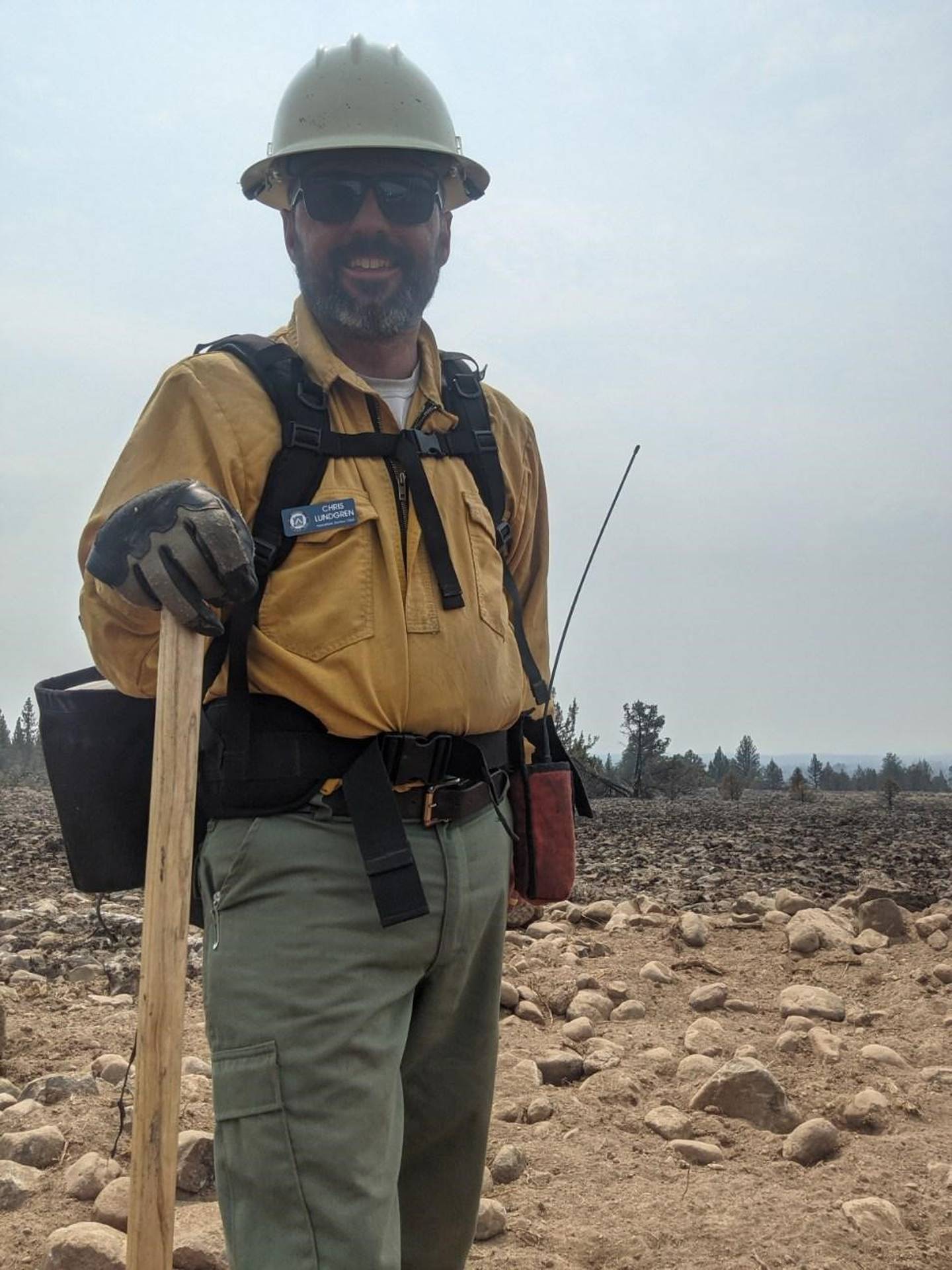 Chris Lundgren is a forest fire management officer with the USDA Forest Service based in Wilmington. He  and his team are based out of Midewin National Tallgrass Prairie. He was one of the firefighters assigned to the Bootleg Fire, on the Fremont Winema National Forest in Oregon.