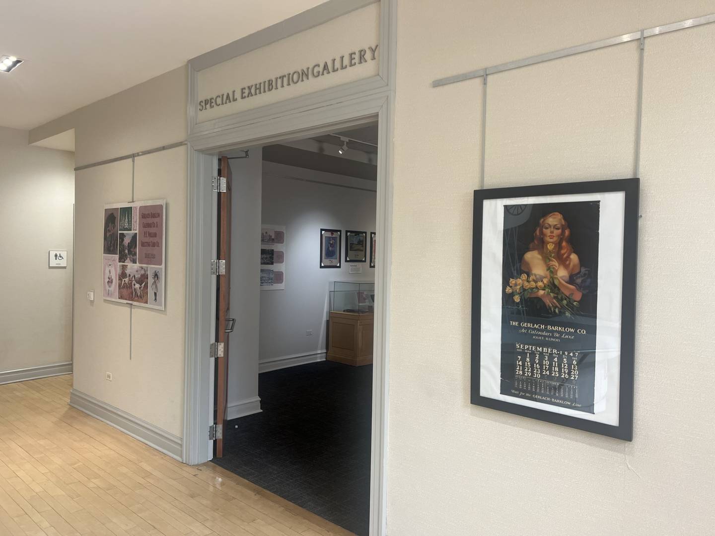 The Joliet Area Historical Museum’s newest exhibit showcases Gerlach Barklow Co. (calendar company) P. F. Volland Company (publisher) and Rust Craft Greeting Card Company.