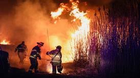 10 acres burn near McHenry in brush fire near high-voltage lines