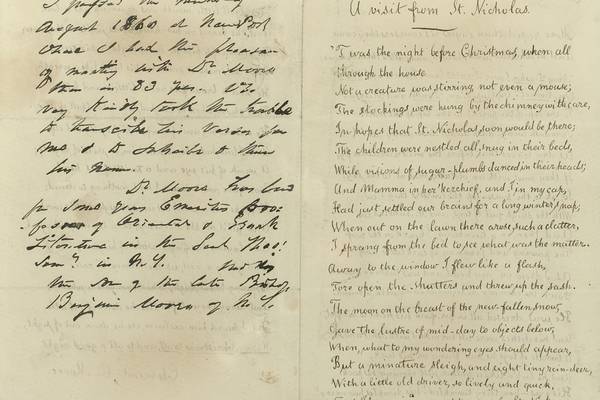 Historic Highlights: Classic Christmas poem has disputed authorship