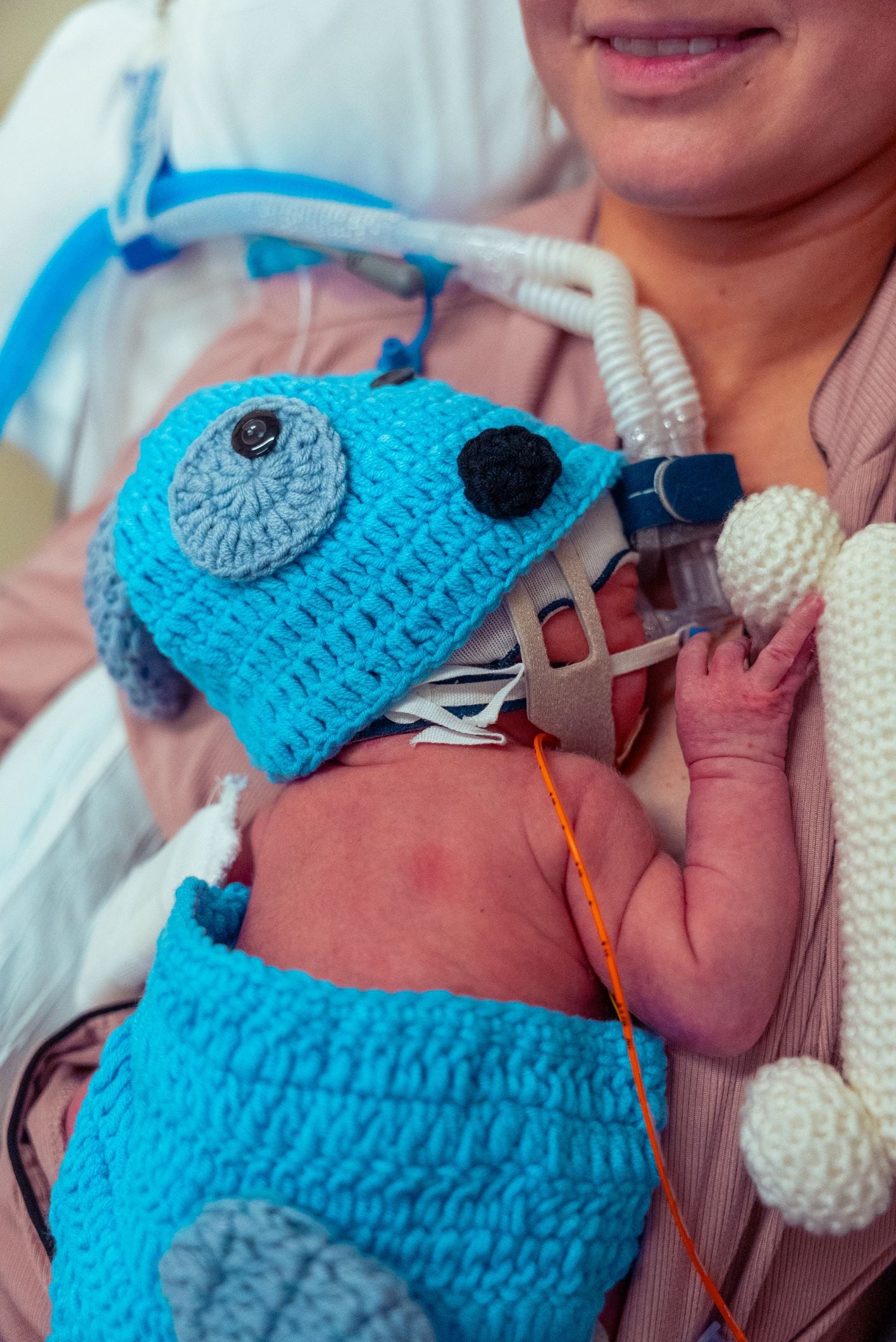 Little Baby Blue at Silver Cross Hospital's NICU unit on Halloween 2025.