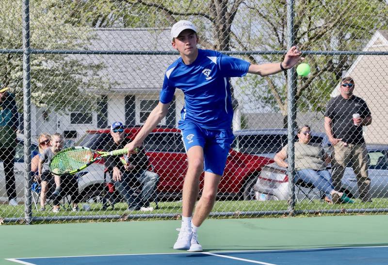 Princeton's Jackson Mason makes a return against Coal City Monday. The Tigers won 5-0 to improve to 10-0.