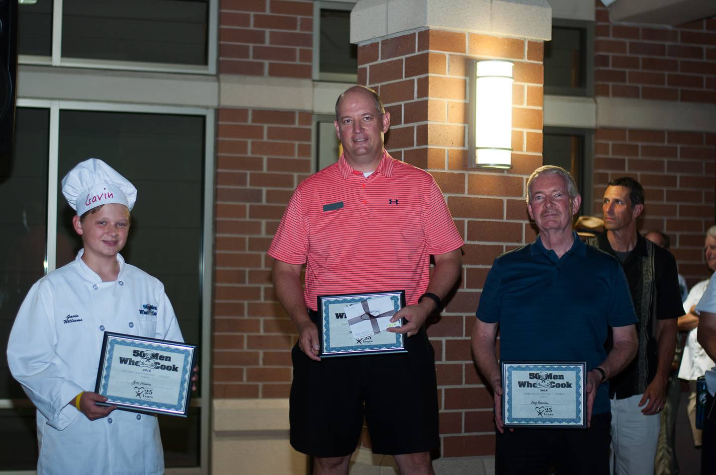 Gavin Williams, Ted Rosenow, and Doug Breunlin were among the best chefs in 2018. That year, Rosenow, center, won first place in the dessert category.