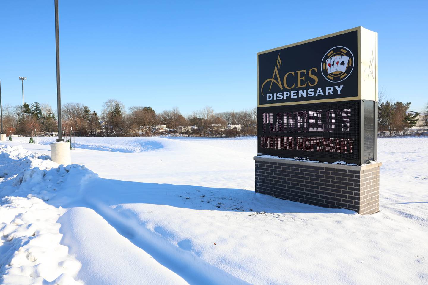 Owner Monsaur Othman also bought the adjacent property along with the lot for Aces Dispensary in Plainfield to host outdoor events. Thursday, Dec. 4, 2025 in Plainfield.
