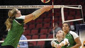 Girls volleyball: Rock Falls battles, falls short against Breese Mater Dei in 2A state semifinals