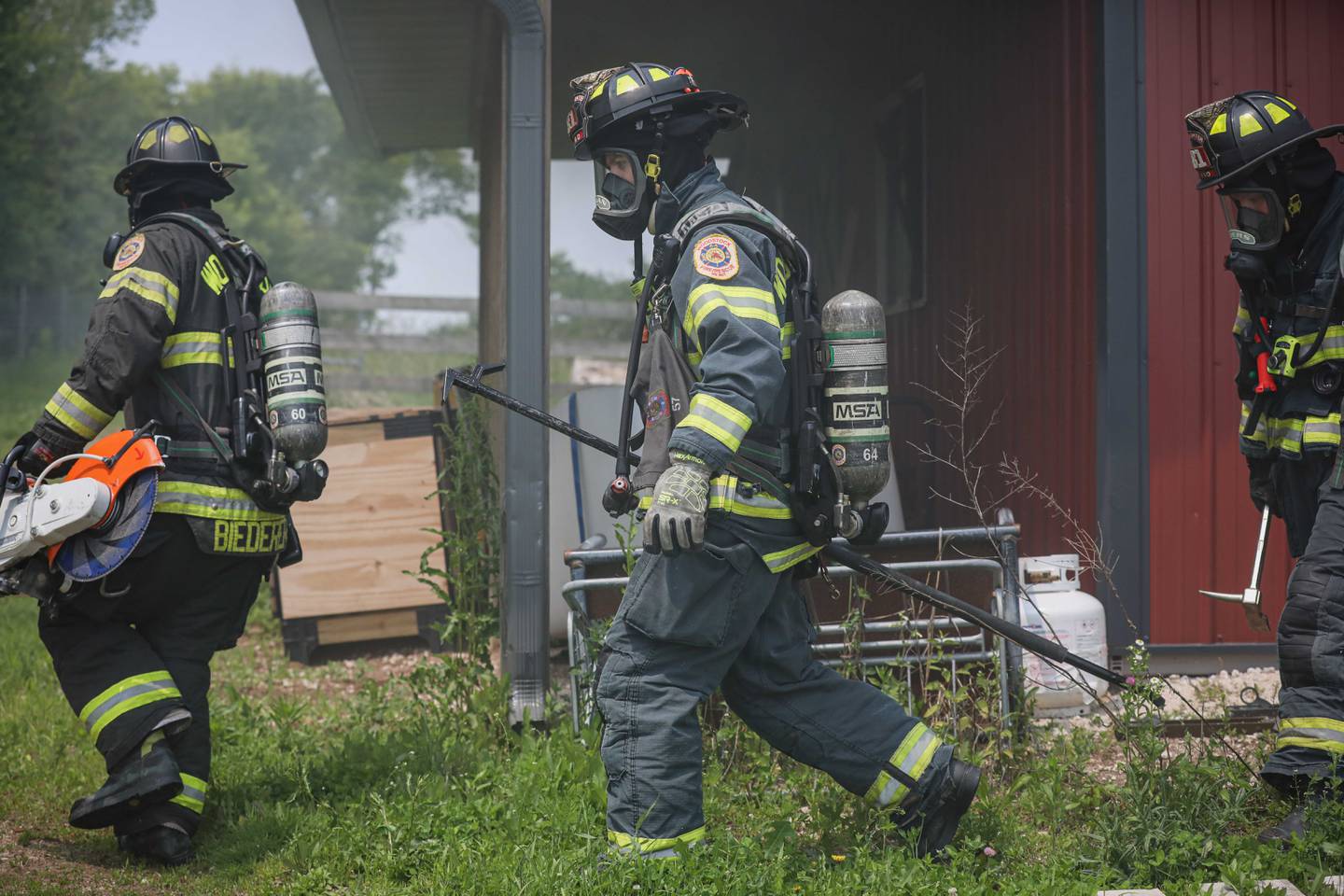 The Woodstock Fire/Rescue District responded to a blaze on Tuesday, June 10, 2025, on the 4100 block of Dean Street.
