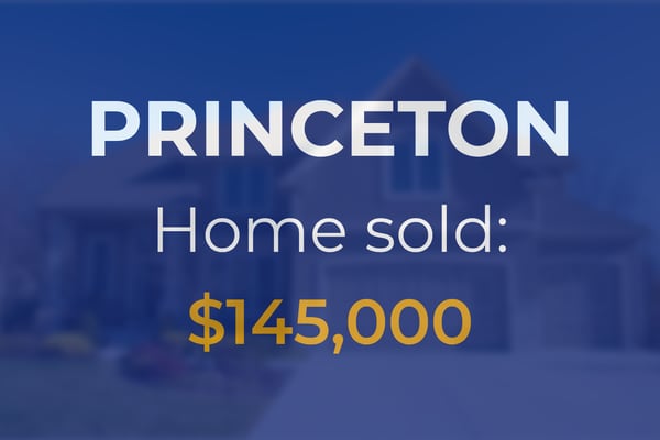 Single-family home in Princeton goes for $145,000