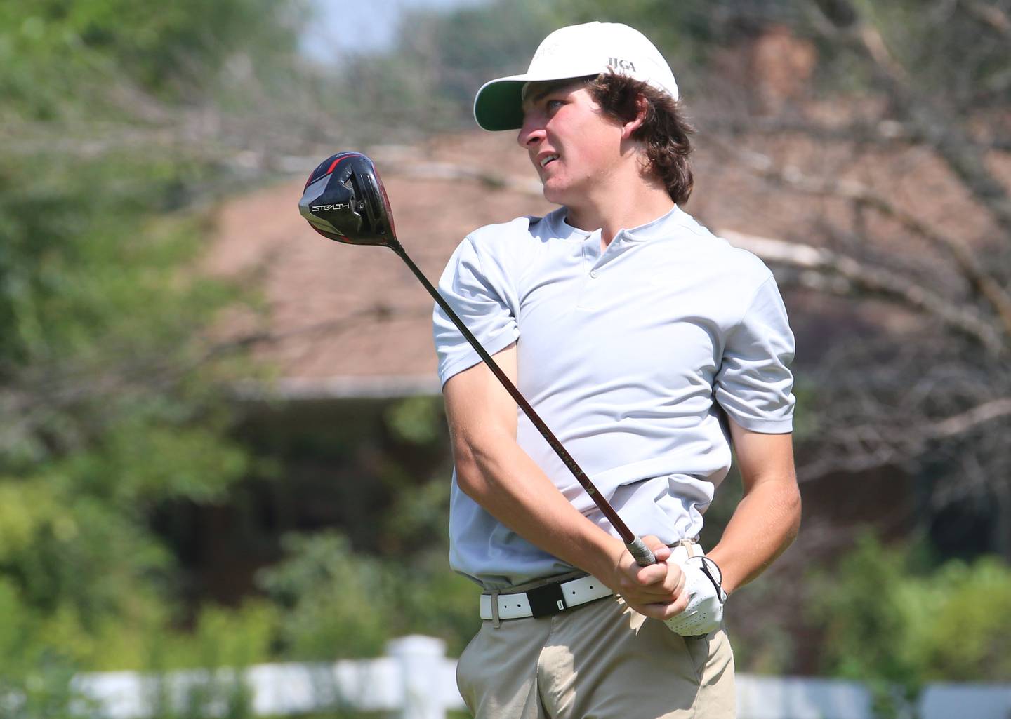 Ottawa's Drake Kaufman competes in the Streator Bulldog Invitational boys golf meet on Monday, Aug. 21, 2023 at Eastwood Golf Course in Streator.