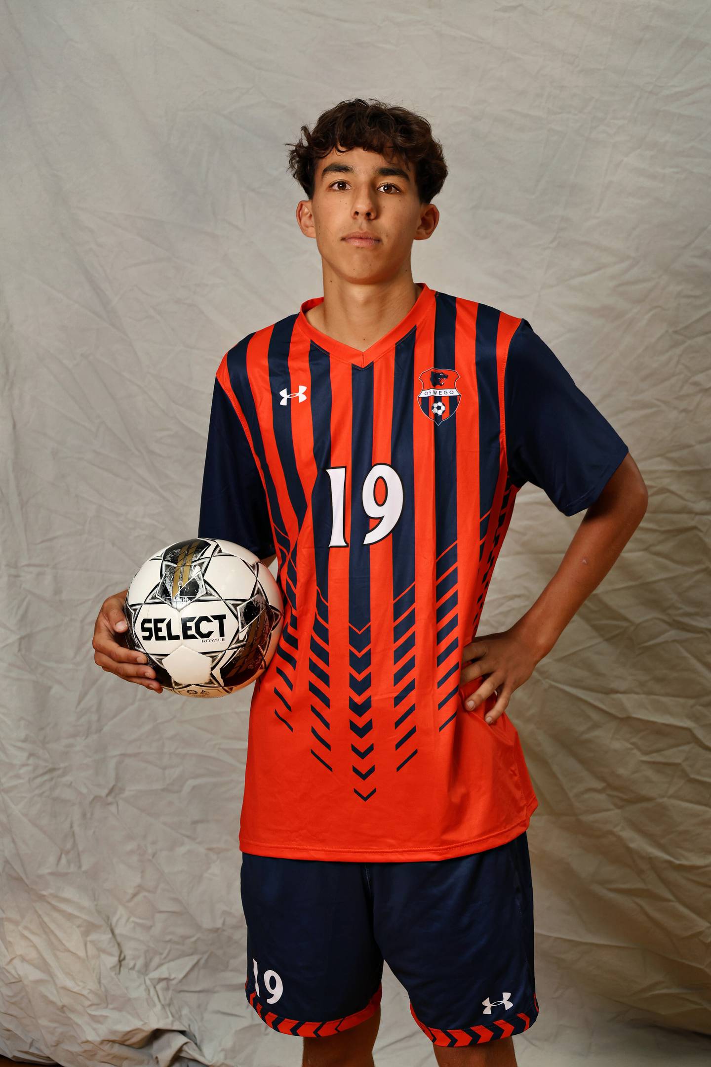 Oswego senior Lucas Ensign