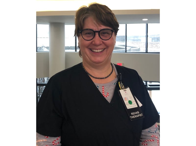 Morris Hospital recently named inpatient occupational therapist Jenny Kumrow as its Fire Starter of the Month for January 2022. Kumrow is known for her dedication to patients and her ability to creatively think outside of the box.