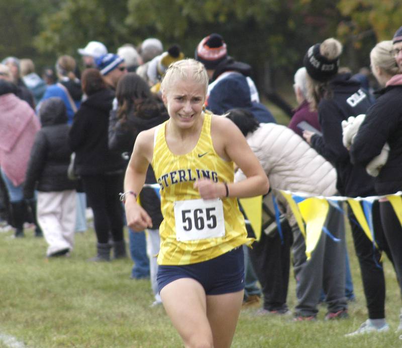 Sterling's Lacey Updike finished 16th with a time of 20:13.48. Sterling hosted their Cross Country final at Hoover Park on Saturday, October 25, 2025.